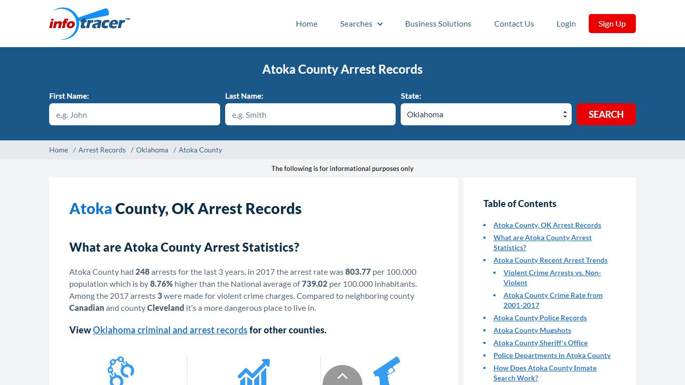 Atoka County, OK Arrests, Mugshots & Jail Records - InfoTracer